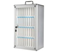 Lockable Aluminum Alloy Cell Phone Storage Case - 24 Slot for Classrooms, Offices & Exam Rooms - Secure Metal Box, Ideal for Phones & Devices