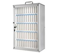 Lockable Aluminum Alloy Cell Phone Storage Case with 24, Secure Metal for Classrooms, Offices, and Exam Rooms - Multiple Slot Options Available