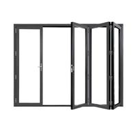 Lockable Aluminum Folding Sliding WindowRetractable Room Divider Gate for Fast Food Restaurants Mobile Concession Serving Door Home Office Garage Apartment (160x180 cm)