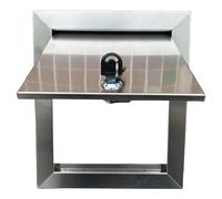 Lockable Attic Access Panel with Key, Wall Celling Access Door 304 Stainless Steel, Electrical/Plumbing/Mechanical Access Service Wall Hole Cover(55x55cm/22x22in)