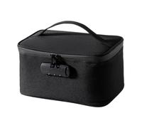 Lockable Bag | Multipurpose Oxford Fabric Toiletry Organizer | Lockable Travel Bag | Personal Items Bedroom Home Travel Toiletries Office School, Black, Please refer to the description, Please refer