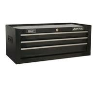 670 x 315 x 255mm BLACK 3 Drawer MID-BOX Tool Chest Lockable Storage Cabinet