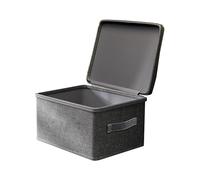 Lockable Box - 17.72 Inches Medicine Storage Box | Storage Bin | Foldable Waterproof Organizer With Combination Lock For Valuables, Dustproof & For Home Use