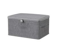 Lockable Box, Medicine Storage Box, Medicine Box with Combination Lock, Foldable Storage Container with Lid, Storage Box Organiser for Bedroom Cabinet Shelf (30 x 20 x 14 cm)