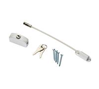 Lockable Cable Window & Door Restrictor Keys Included 215mm White PVC