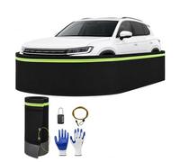 Lockable Car Cover for Engine with Anti-bite Mesh, 31.5in High Weather-Resistant Vehicle Protector with Reflective Strips, Rv Skirting for Outdoor(Green,14m/45.9ft)