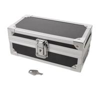 Lockable Cash Box with Keys, Aluminium Alloy Single Row Money Box