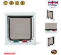 Lockable Cat Door for Small to Medium Cats - Draught & Weather-Proof Solution