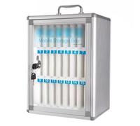 Lockable Cell Phone Locker Box - 12/24/36/48/60 Slots Aluminum Alloy Multi-Compartment Safe for School Classroom Office - Silver Color 24 Size