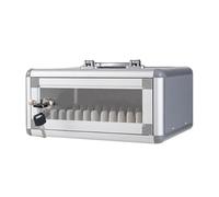 Lockable Cell Phone Storage Cabinet - 72 Slot Aluminum Alloy Locker Box for Secure Mobile Phone Management in Military and School Classrooms