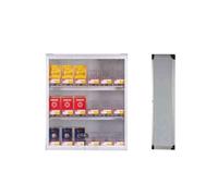 Lockable Cigarette Display Rack for Commercial Use, Wall-Mounted Retail Counter Holder for Vapes and Matchbooks