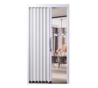 Lockable Concertina Folding Door, Aluminium Internal Door for Bathroom, Livingroom, Bedroom, Kitchen, Wardrobe