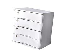 Lockable Desk Drawer Organizer A4 Document Storage Box 3Drawer Office Supplies Cabinet Ideal for Receipts and Stationery Efficient Workspace Organizer