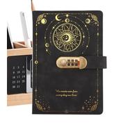 Lockable Diary, A5 Notebook for Personal Entries, Journal for Recording Thoughts, for Adults, Writers, Students, Freelancers, Birthday, Holiday, Home Office, Home, Travel
