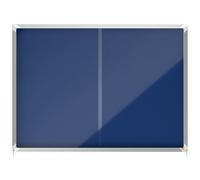 Nobo Premium Plus Felt Lockable Notice Board 18XA4 Blue