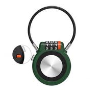 Lockable fit AirTag Holder with Combination Code Lock,Anti-Lost Protective Metal Case Compatible with AirTag, Anti-Theft Security Lock for Carry On Luggage, Bike & Kid‘s Backpack (1, Green)