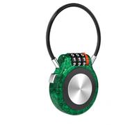 Lockable fit AirTag Holder with Combination Code Lock,Anti-Lost Protective Metal Case Compatible with AirTag, Anti-Theft Security Lock for Carry On Luggage, Bike & Kid‘s Backpack (1, Vintage Green)