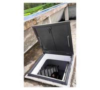 Lockable Flat Roof Access Hatch Door - Waterproof Basement/Patio Escape Lid, Skylight with Sealed Cover for Schools & Communities, Sizes 20"-34" (24"x29"/610x740mm)