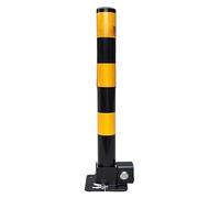 Lockable Fold Down Parking Barrier - Secure Private Driveway with High Visibility Bollard
