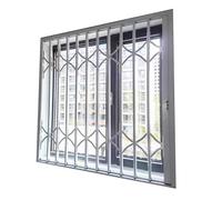 Lockable Foldable Sliding Window Guard Invisible Security Bars for Home Safety Child and Pet Protection Theft Prevention Easy Installation Design