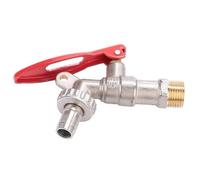 Lockable garden tap with 1/2" BSP brass thread, outdoor gardening tool for home, 1 piece