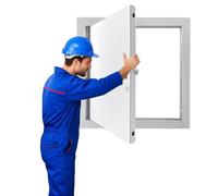 Lockable Inspection Hatch White 15x15 20x30 30x40 40x50 50x60 60x60, Built-in Wall Hole Cover For Water Pipes/Energy Meters, Access Panel Aluminium Alloy, All-weather(50x50cm)