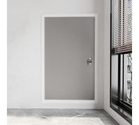 Lockable Insulated Aluminum Access Door - Universal Service Panel Weatherproof Roof Vent Cover Light Gray 25x40cm (10x16in) - Easy Installation Durable Design