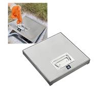 Lockable Invisible Manhole Cover with Handle Customizable Access Well Cover for Basement Crawl Space Secure & Ideal for Homeowners & Contractors
