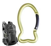 Lockable Keychain Hooks | Cute Fish Shaped Clips Camping Accessories Buckles Heavy Duty Aluminum Spring Keychain for Camping Hiking Fishing