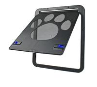 Lockable Magnetic Pet Door for Dogs and Cats | Outdoor Screen Gate for Window, Allowing Free Entry for Cats & Doggie(Footprint,37cm W X 42cm H)