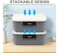 Lockable Medicine Box - Secure Combination Safe for Medications Tools & Documents | Portable Locking with Large Capacity for Kitchen Supplies & Personal Items