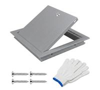 Lockable Metal Access Panel - 200x200mm 300x300mm 400x400mm & Gray 600x600mm - Secure Ceiling Inspect Hatch for Plasterboard Wall Fuse Box & Plumbing Access