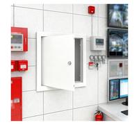Lockable Metal Access Panel for Wall and Ceiling - Galvanised Construction, Flush Mount Plumbing Access Door(150x150mm)