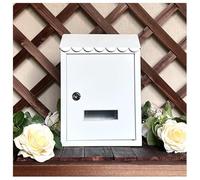 Lockable Metal Mailbox with Transparent Viewing Window - Wall Mounted, Weatherproof and Rainproof Design for Home Security and Mail Protection