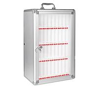 Lockable Mobile Phone Locker36 Slots Aluminum Alloy Storage Cabinet for Schools & MilitaryWallMounted Cell Phone Management Solution for Classrooms