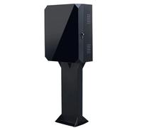 Lockable Outdoor Charging Station Protection Box, Electric Vehicle Charging Station Distribution Box, Waterproof and Rustproof, Suitable for Long-term Outdoor Use(Medium)