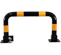 Lockable Parking Guardrails with Triangle Lock, Anti-Theft Barrier Latch for Long Car Doors, Secure Transport Facility Access Control