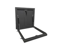 Lockable Powder Coated Steel Security Door - 90° Opening Rooftop Safety Hatch with Switch Handle - Emergency Access for Commercial Buildings - 31.5x23.6 in / 80x60 cm