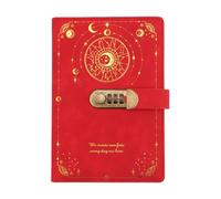 Lockable Privacy Notebook, A5 Goal Setting Diary, Private Journal with Combination, Personal Writing Gear, Gift for Students Writers, Secure 200-Page Hardcover Password Journal