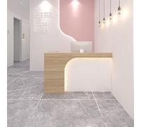 Lockable Reception Counter with Drawer & Cabinet - Perfect for Lobby Beauty Salon Office Supermarket & Hotel - Stylish & Functional Front Desk Solution