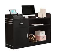 Lockable Reception Desk with Storage DrawersFront Counter Checkout Table for Retail Offices Hotels Clothing Stores Pastry Shops80x42x92cm Secure & Stylish Design