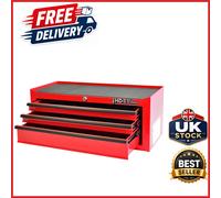 Lockable Red Tool Chest 3 Drawers Heavy Duty Storage for Tools and Equipment