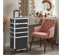 Lockable Rolling Makeup Case