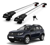 Lockable Roof Bars for Dacia Duster Hm 2018-2023 Roof Rack 2 Pcs Grey