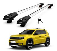 Lockable Roof Bars for Fiat Grande Panda 2025-2026 Roof Rack 2 Pcs Grey