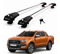 Lockable Roof Bars for Ford Ranger 2011-2022 Aluminium Roof Rack 2 Pcs Grey