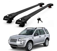 Lockable Roof Bars for Land Rover Freelander 2 2006-2014 2 Pcs Black