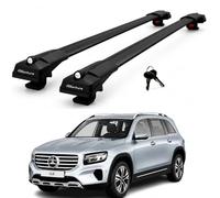 Lockable Roof Bars for Mercedes Glb X247 2020-2025 Roof Rack 2 Pcs Black