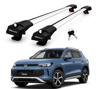 Lockable Roof Bars for Vw Tiguan 2024-2026 Aluminium Roof Rack 2 Pcs Grey