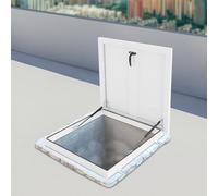Lockable Roof Vent Cover Galvanized Aluminum Alloy Skylight Lid with Handle Heavy-Duty Steel Security Cover for Roof Windows Attic Access Hatch